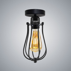 Spitalfields — Black Balloon Cage E27 Ceiling Pendant
