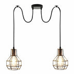 The Kelbrook Pendant — Adjustable Twin Cage Cluster