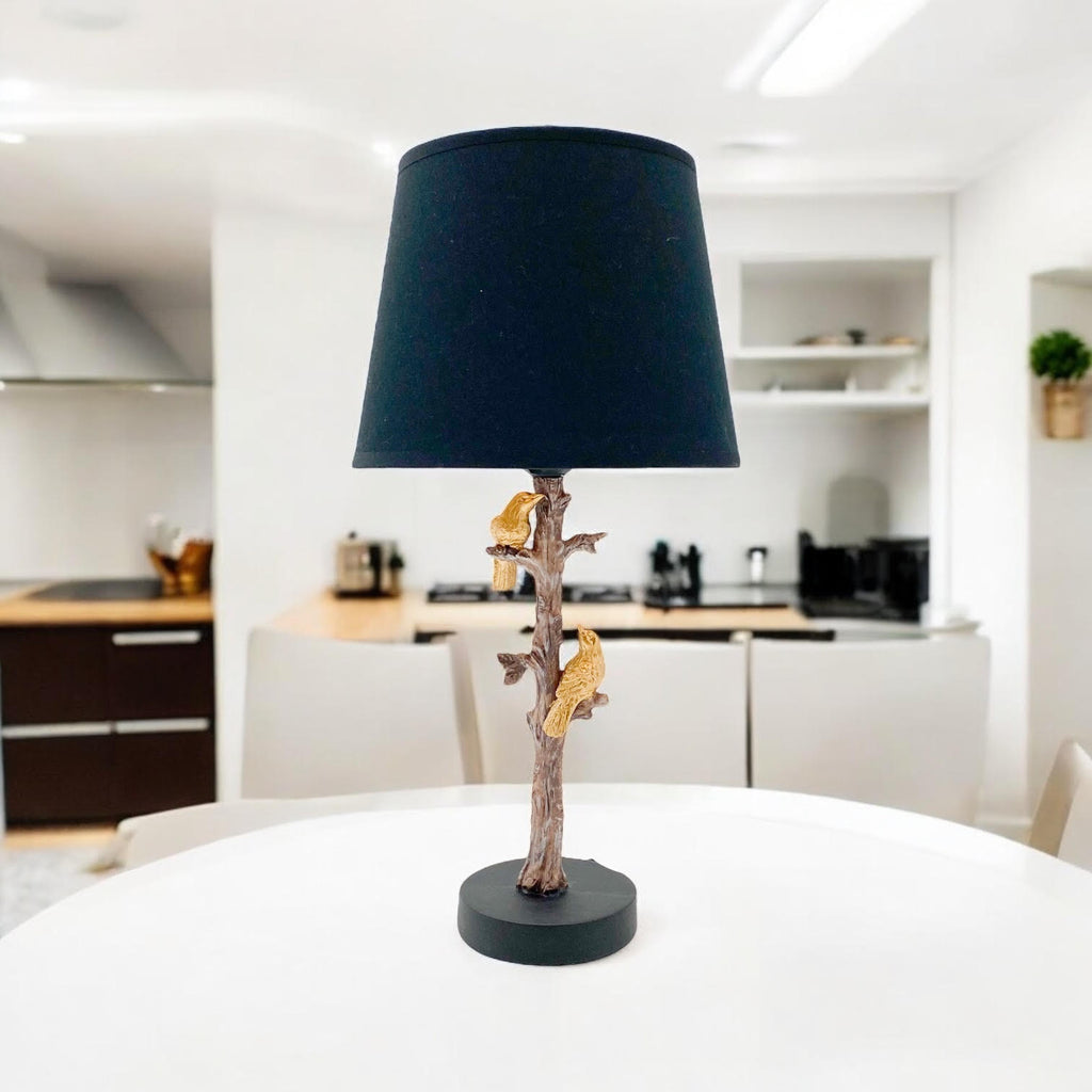 The Percy Table Lamp — Sculptural Parrot Base Accent Lamp