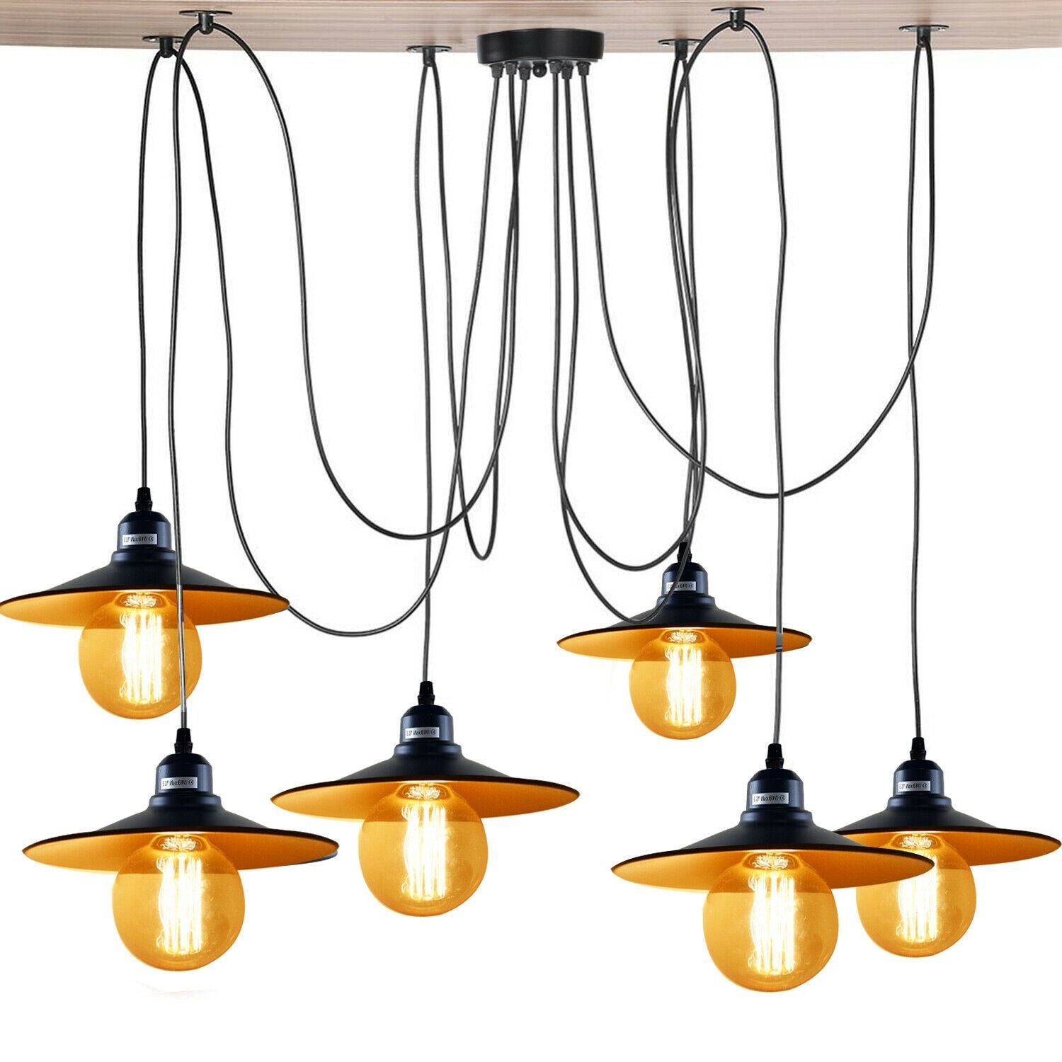 The Draplume Pendant — 6-Way Spider Cluster