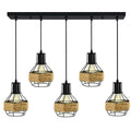 The Cordovan Pendant — 5-Head Hemp Chandelier