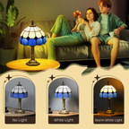 The Hollowmere Table Lamp — Stained Glass