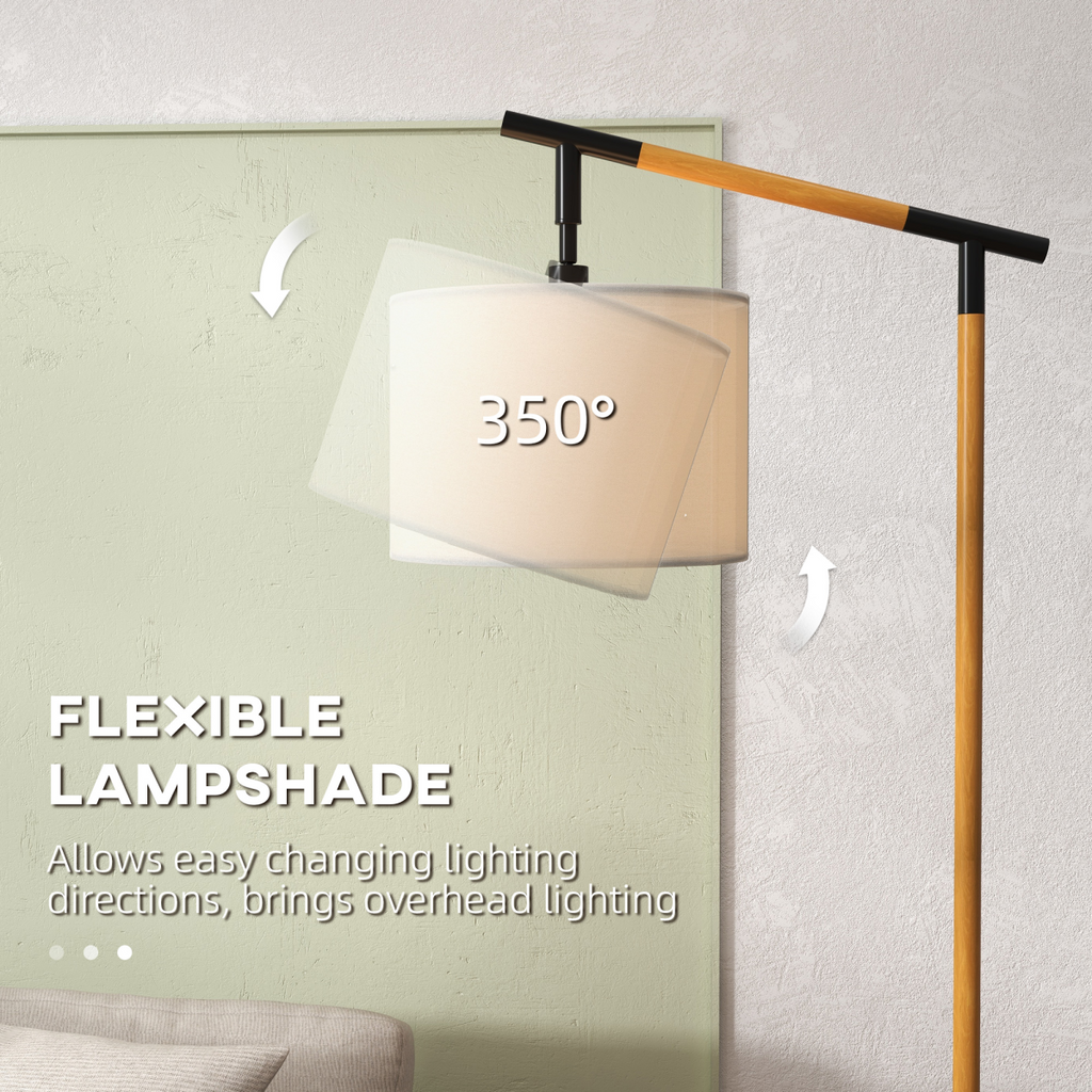 The Winslet Floor Lamp — Rotating Drum Shade Standing Lamp