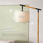 The Winslet Floor Lamp — Rotating Drum Shade Standing Lamp