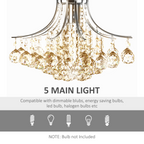 Lyra chandelier in a stylish dining area, demonstrating its ambient lighting and refined aesthetic