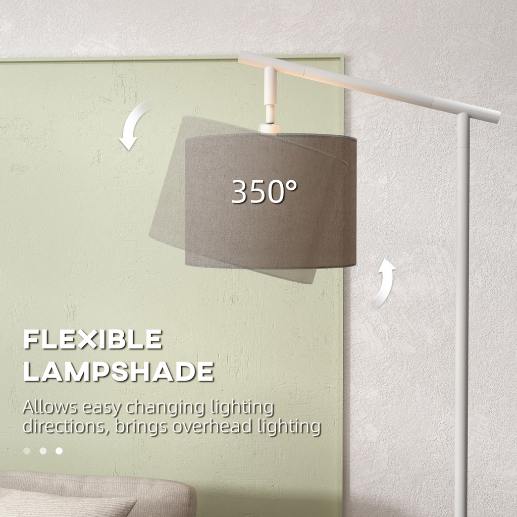 The Winslet Floor Lamp — Rotating Drum Shade Standing Lamp
