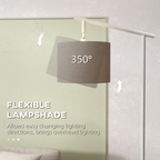 The Winslet Floor Lamp — Rotating Drum Shade Standing Lamp