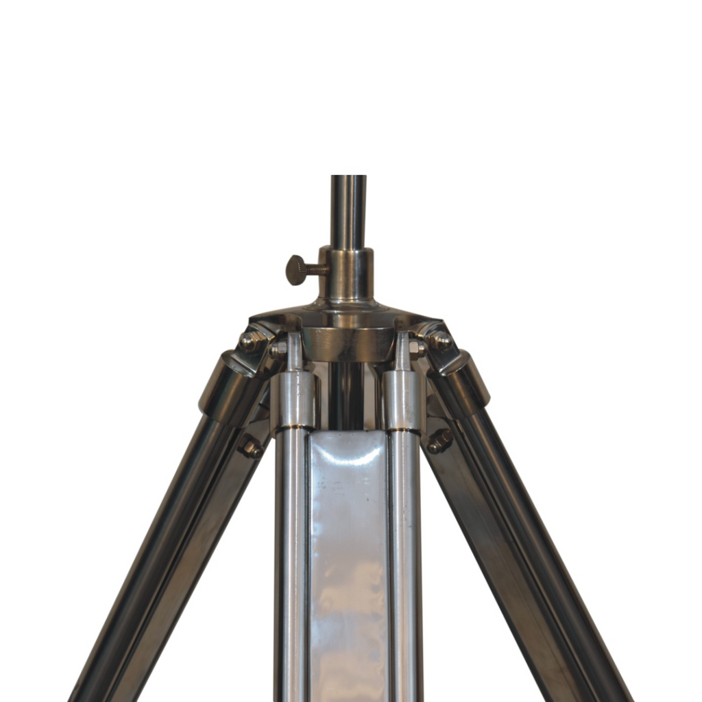 The Voyager Floor Lamp — Chrome Tripod Standing Lamp