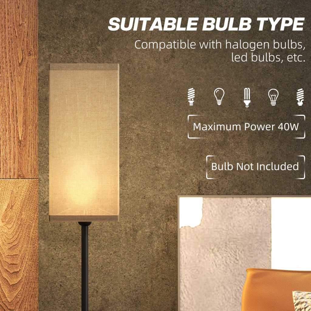 The Osmond Floor Lamp — Linen Shade Standing Lamp