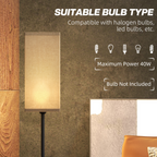 The Osmond Floor Lamp — Linen Shade Standing Lamp