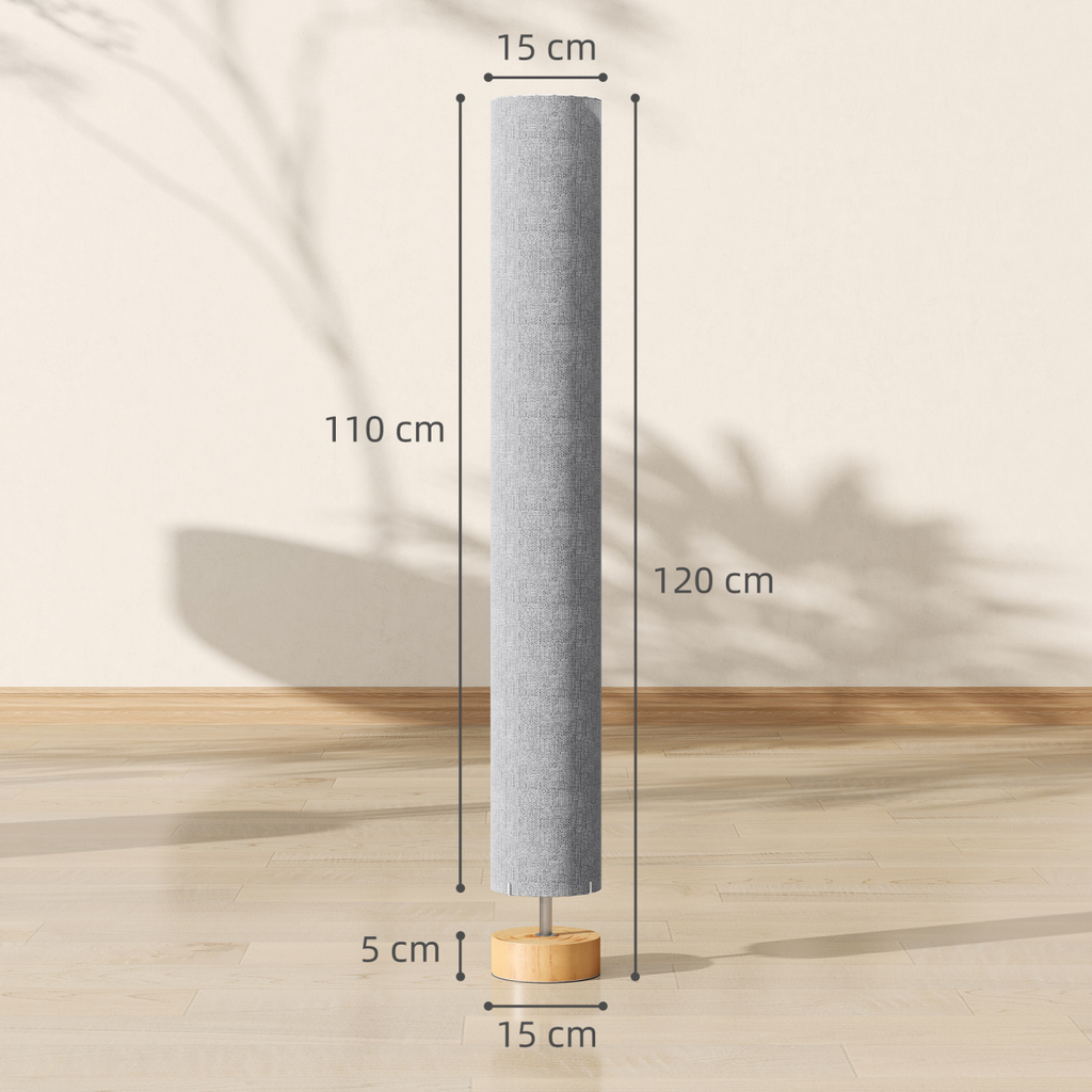 The Solstice Floor Lamp — Fabric Column LED Standing Lamp