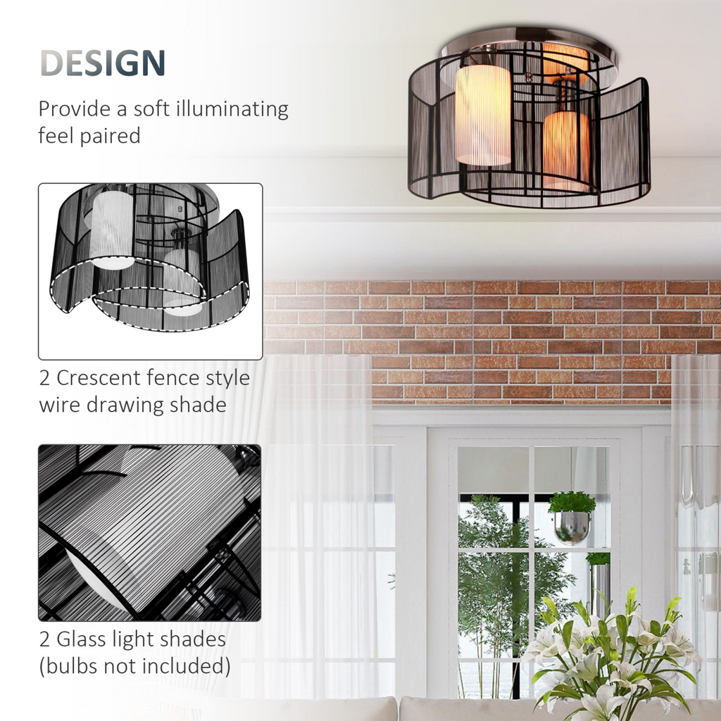 Kura ceiling light in a modern hallway, illustrating its ambient lighting and contemporary design features
