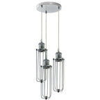The Trinity Pendant — 3-Way Cluster, Chrome