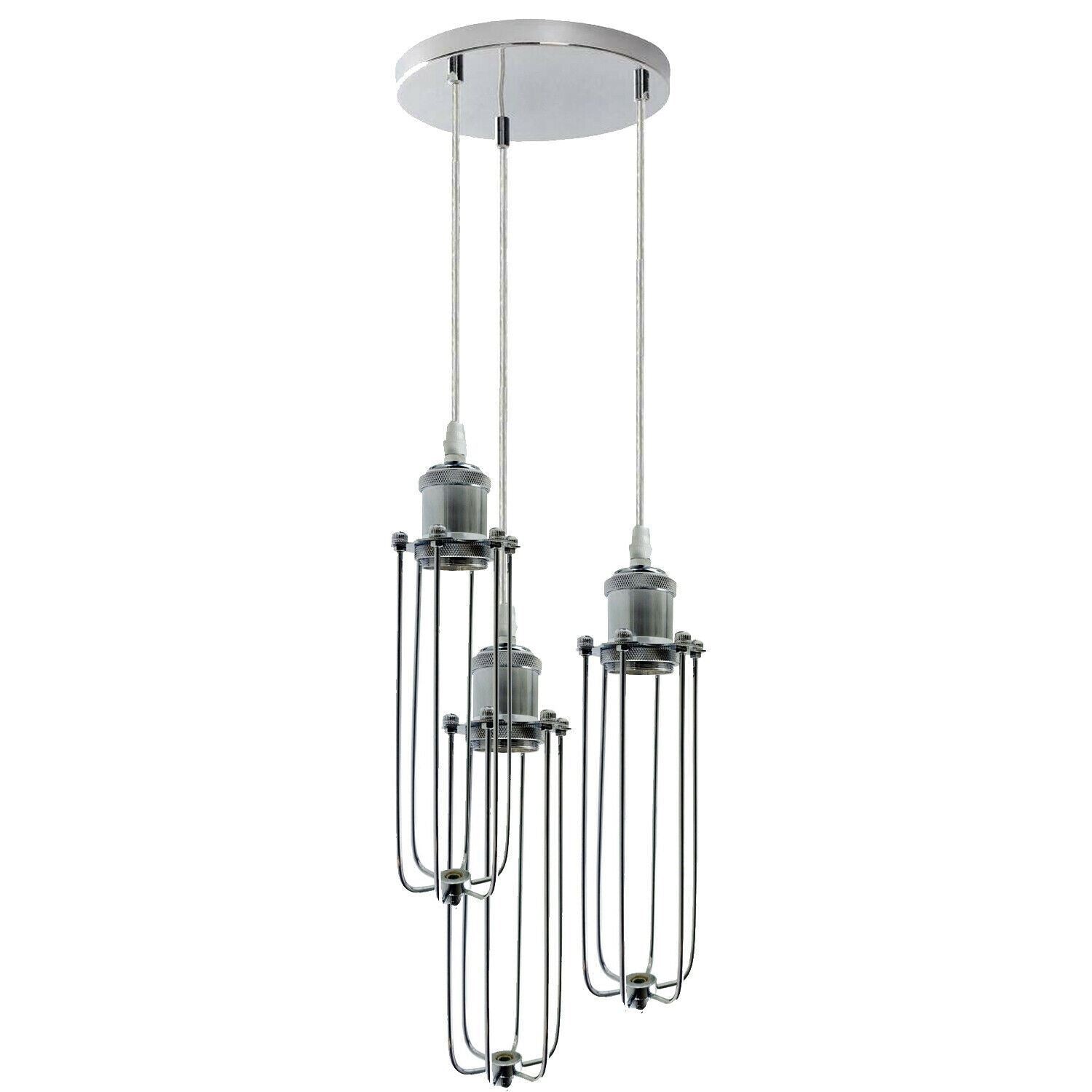The Trinity Pendant — 3-Way Cluster, Chrome