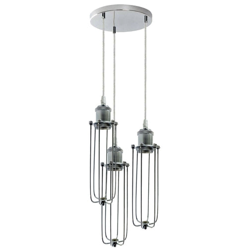 The Trinity Pendant — 3-Way Cluster, Chrome