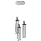 The Trinity Pendant — 3-Way Cluster, Chrome