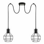 The Kelbrook Pendant — Adjustable Twin Cage Cluster