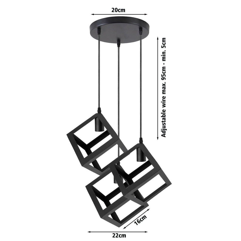 The Prismara Pendant — 3-Cluster Geometric Cube