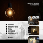 Soho - Amber Glass Globe LED Bulb, G125 E27 Dimmable 8W
