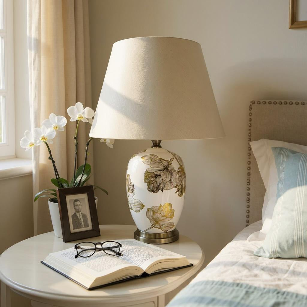 The Aveline Lamp — Botanical Ceramic Design