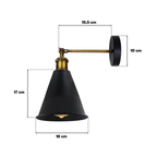 The Millbrook Cone — Brushed Silver Dimmable Wall Sconce