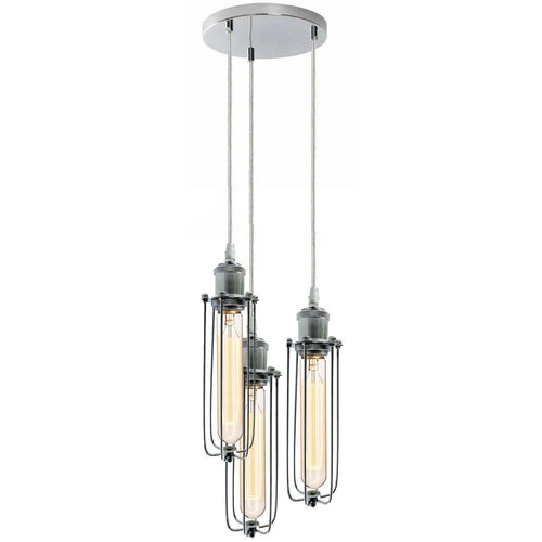 The Trinity Pendant — 3-Way Cluster, Chrome