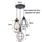 The Trellica Pendant — Triple Cage Cluster