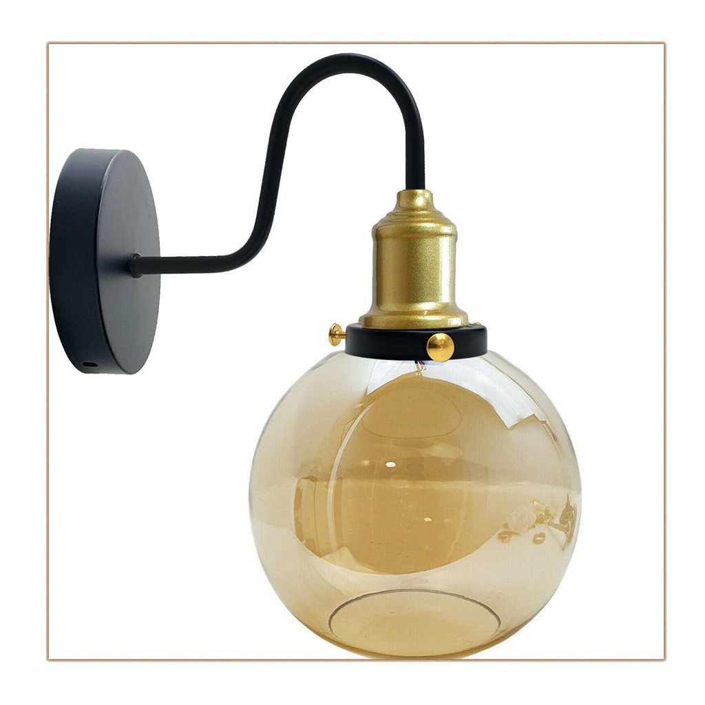 The Sandmere Wall Light — Amber Glass