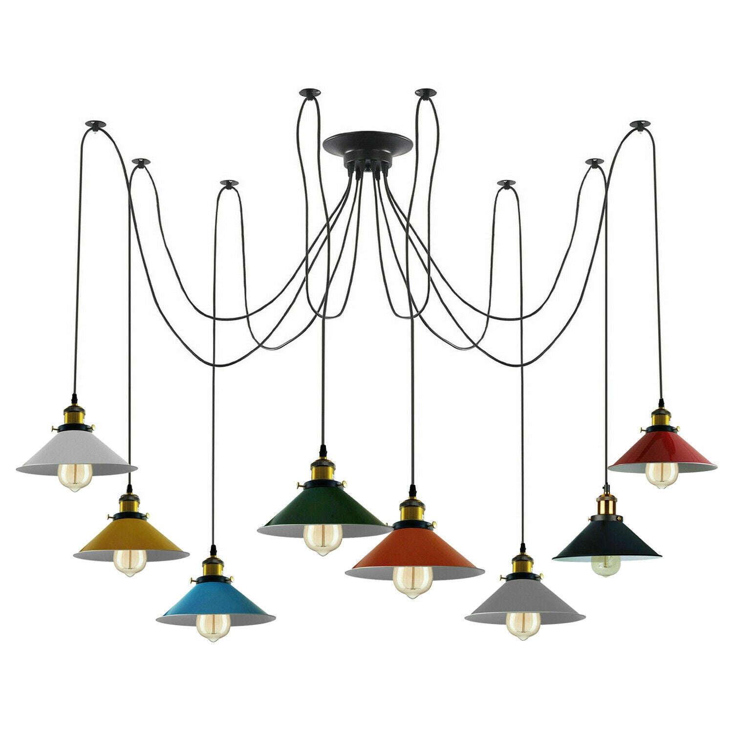 The Vertigo Pendant — 8-Way Spider Cluster