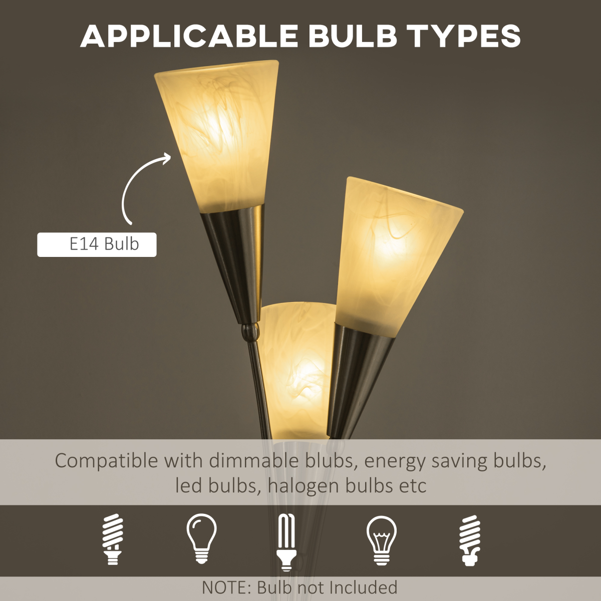 The Prentiss Floor Lamp — 3-Cone Uplighter Standing Lamp