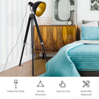 The Sheldon Floor Lamp — Dome Shade Tripod Standing Lamp