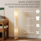 The Solstice Floor Lamp — Fabric Column LED Standing Lamp