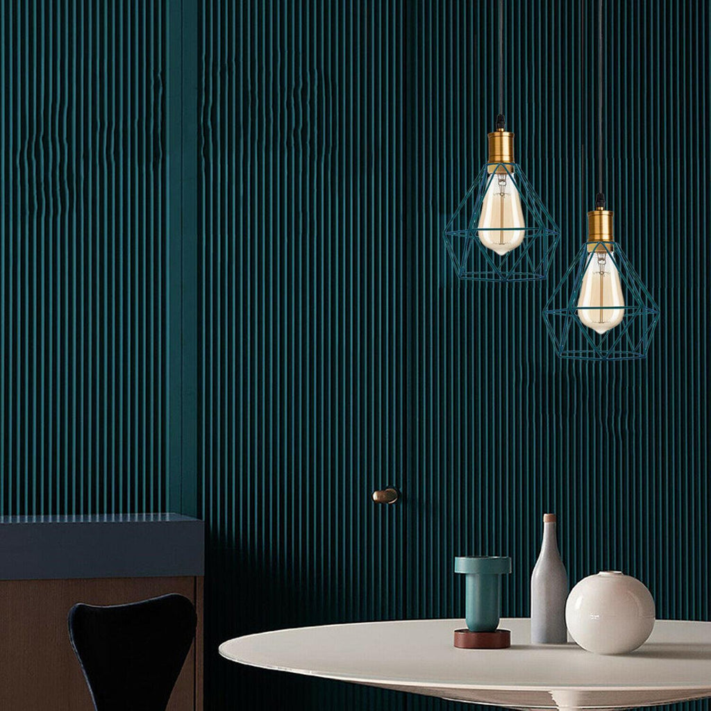 The Prism Pendant — Faceted Cage, Multiple Finishes