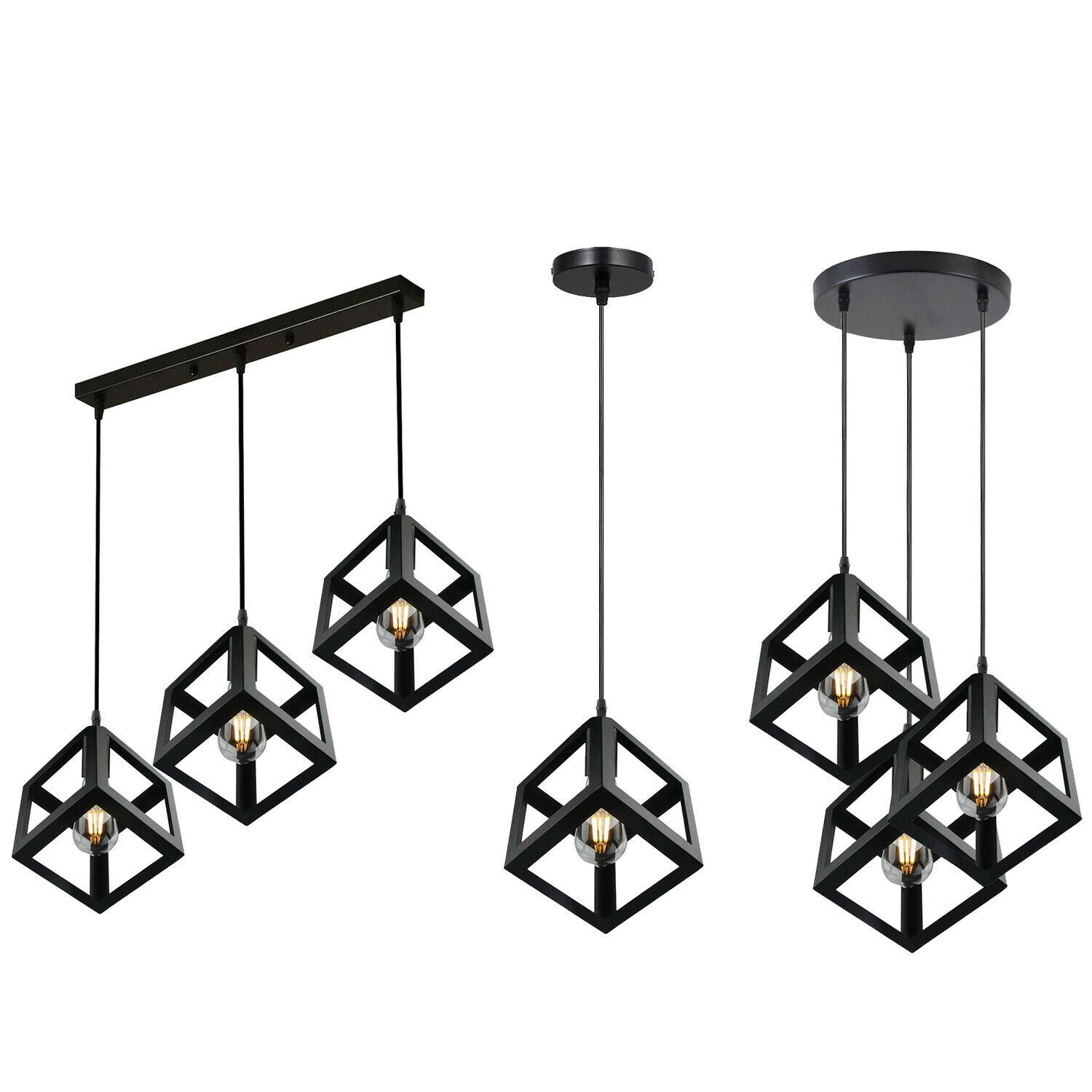 The Prismara Pendant — 3-Cluster Geometric Cube
