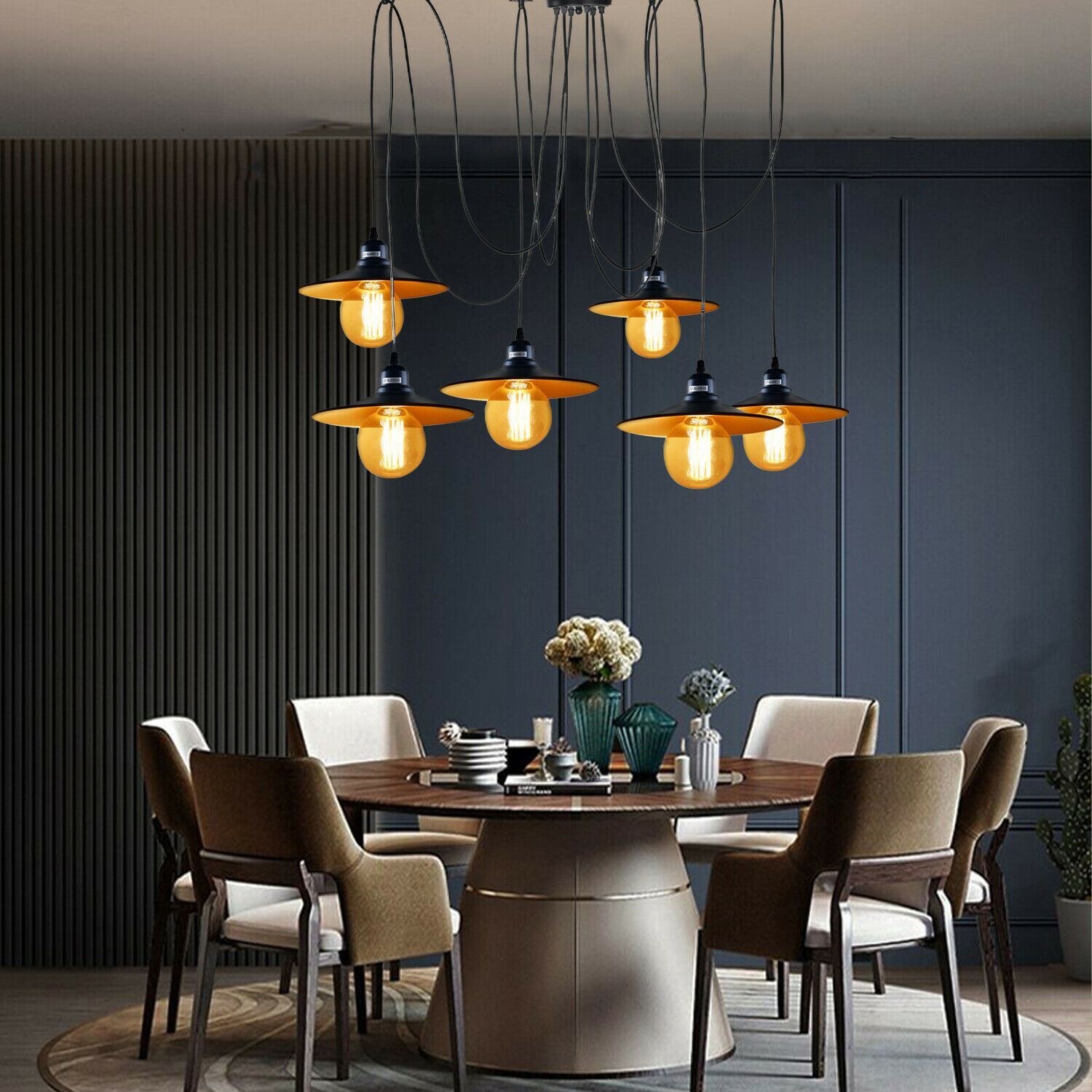 The Draplume Pendant — 6-Way Spider Cluster