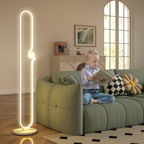 The Lyric Floor Lamp — LED Note & Glass Orb Standing Lamp