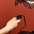 The Thistledown Table Lamp — Stained Glass