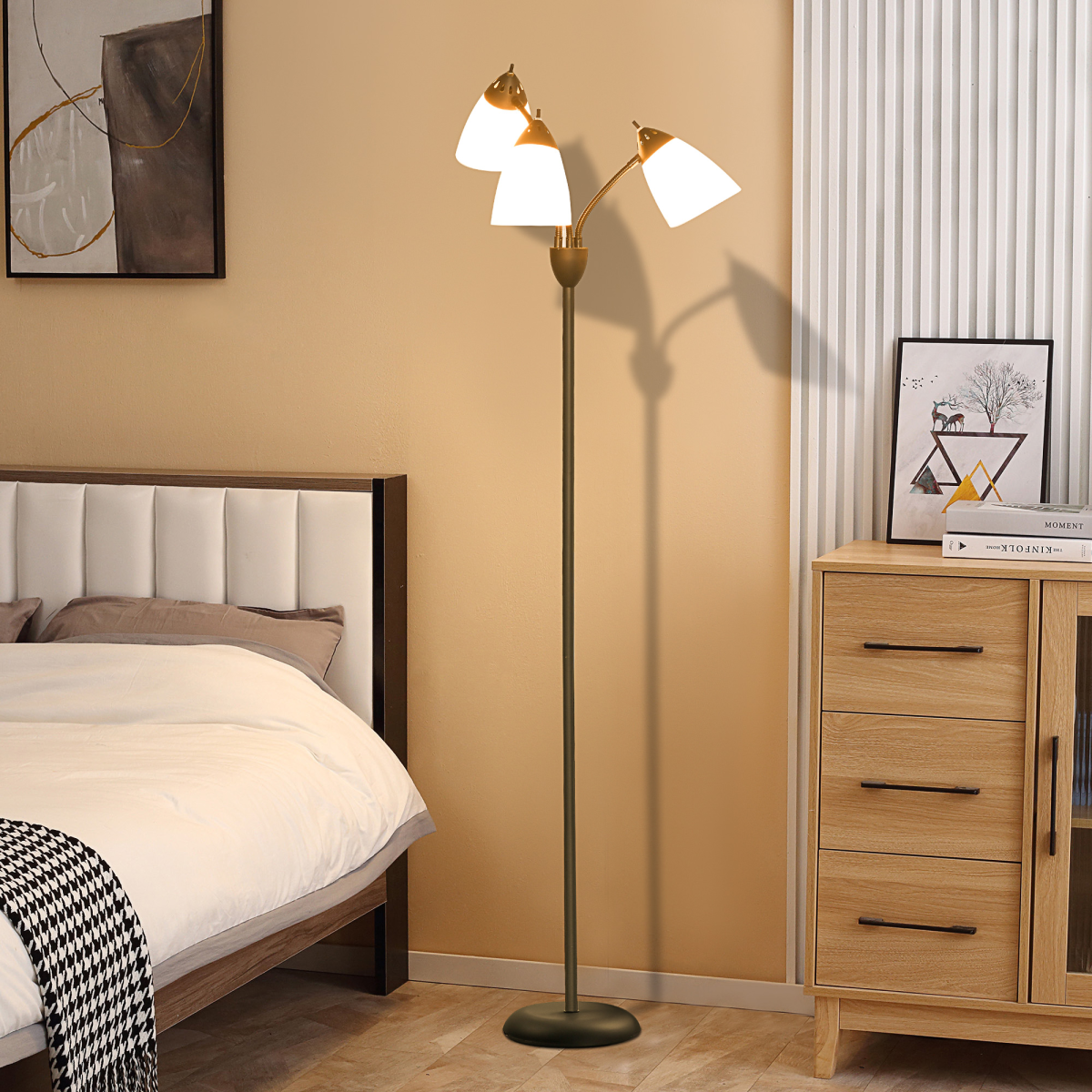 The Harlan Floor Lamp — 3-Arm Tree Standing Lamp