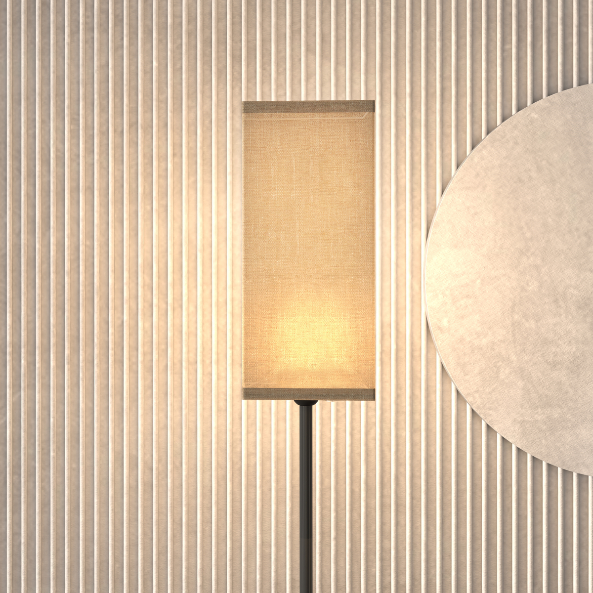 The Osmond Floor Lamp — Linen Shade Standing Lamp
