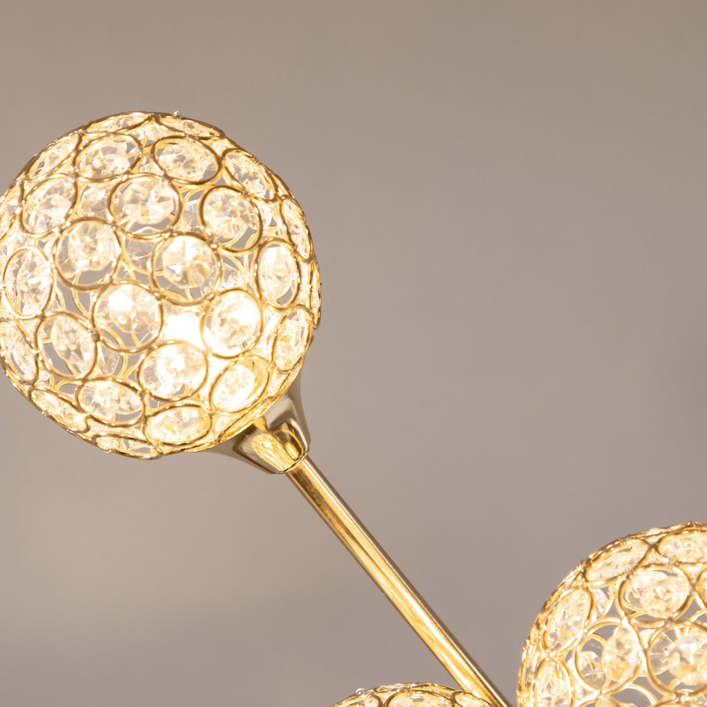 The Aveline Floor Lamp — 5-Light Crystal Bloom Standing Lamp