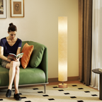 The Solstice Floor Lamp — Fabric Column LED Standing Lamp