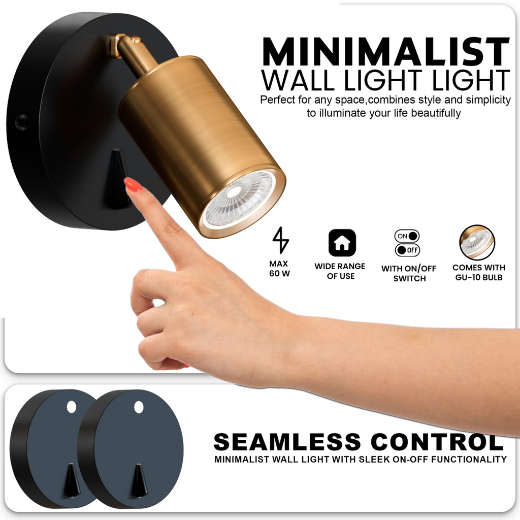 The Corvinwood Wall Light — Rotatable Spotlight