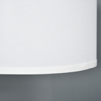 The Delaney Floor Lamp — Gold Pole Linen Drum Standing Lamp