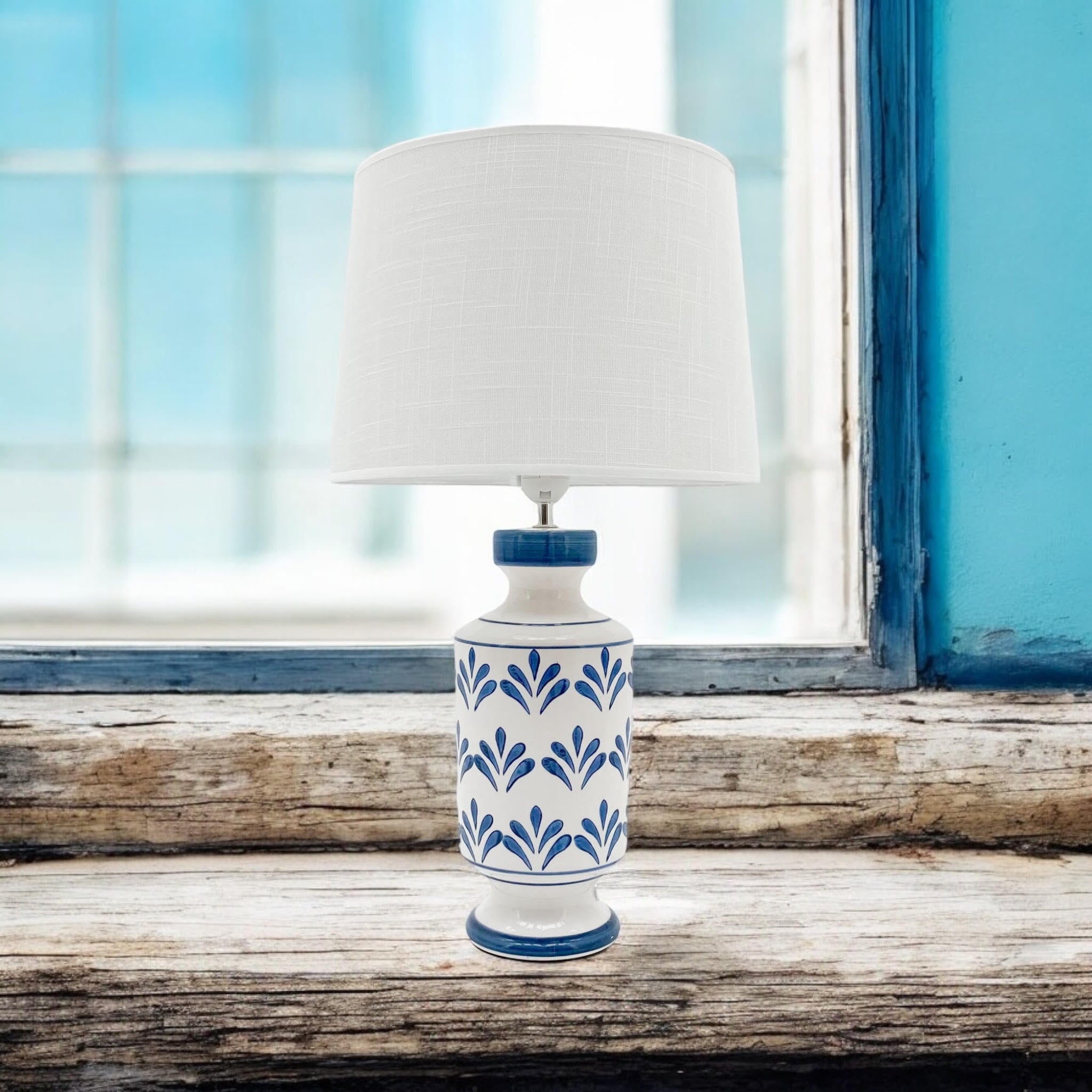 The Kingsley Table Lamp — Blue & White Oriental Ceramic Lamp