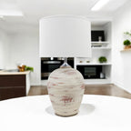 The Amara Lamp — Rustic Ceramic, Cream