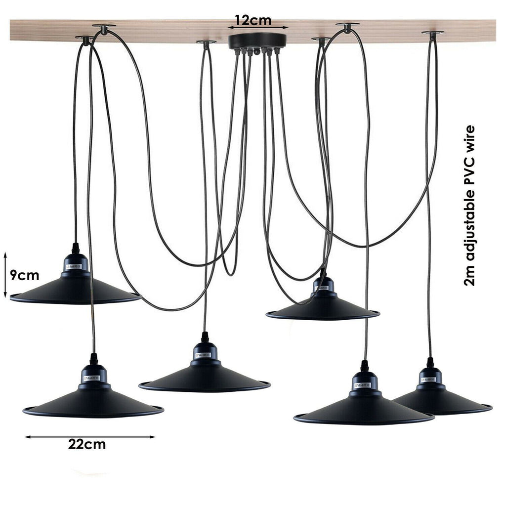 The Draplume Pendant — 6-Way Spider Cluster