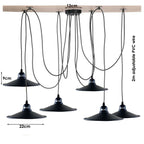 The Draplume Pendant — 6-Way Spider Cluster