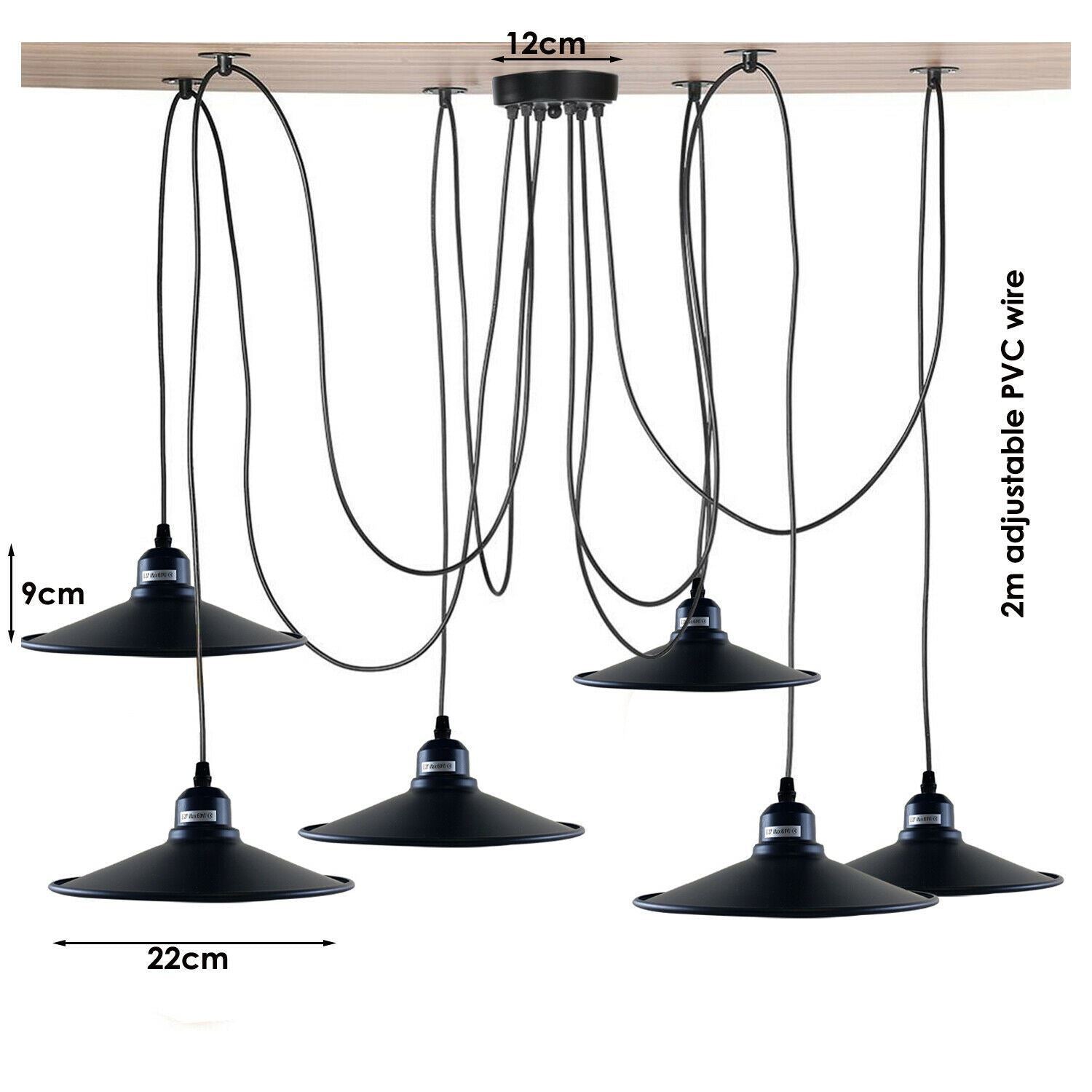 The Draplume Pendant — 6-Way Spider Cluster