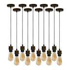 The Foxglove Pendant Set — Brushed Copper (10-Drop)