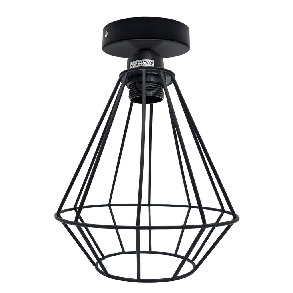 Shoreditch - Black Wire Cage Industrial Ceiling Pendant